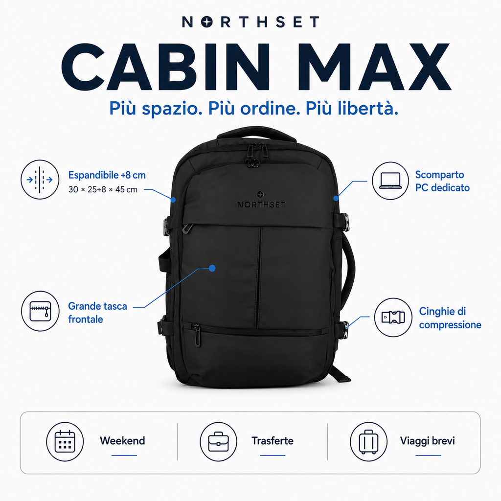 NORTHSET CABIN MAX — Zaino 2530