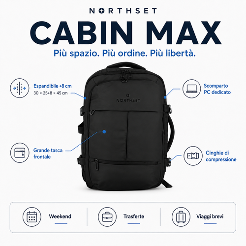 NORTHSET CABIN MAX — Zaino 2530
