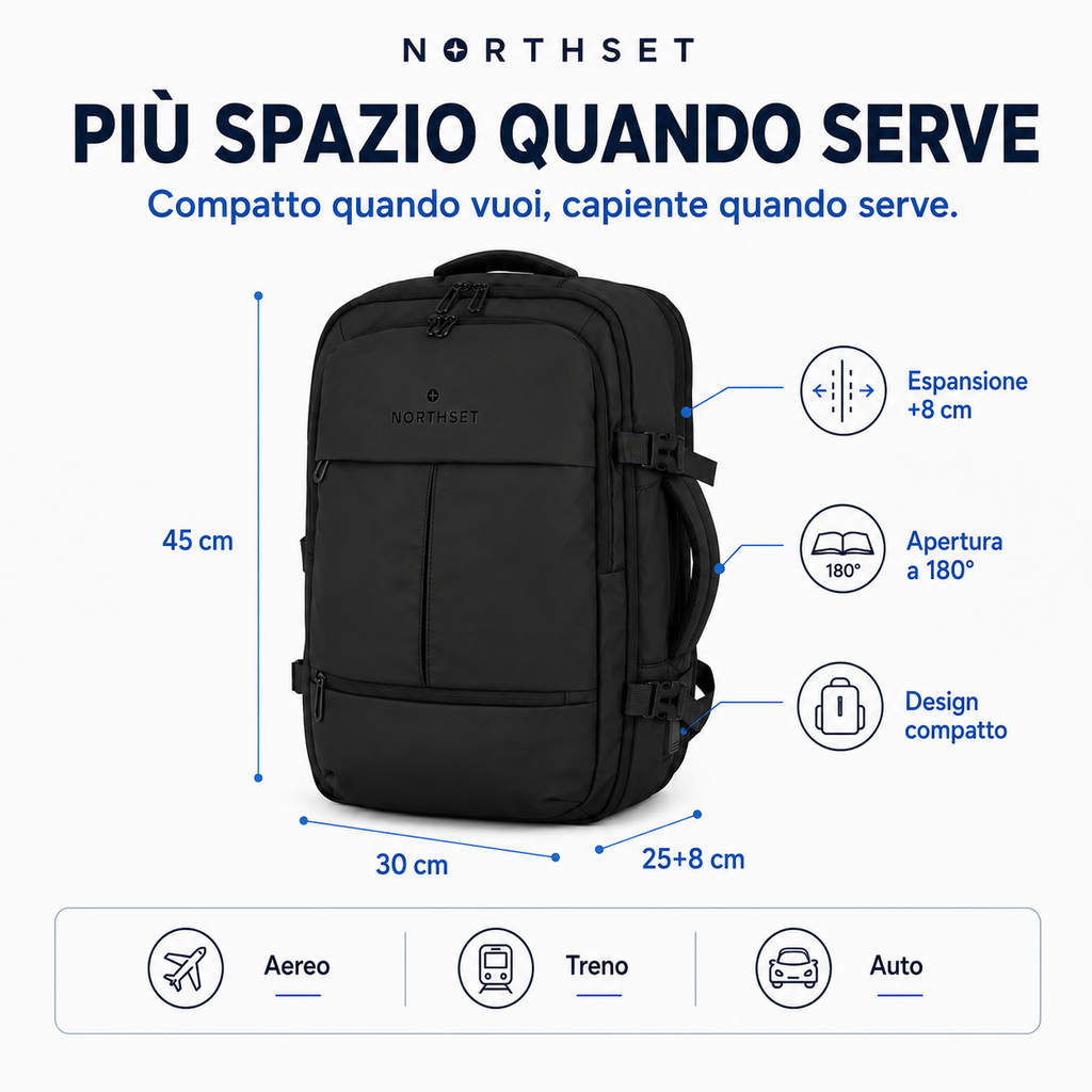 NORTHSET CABIN MAX — Zaino 2530