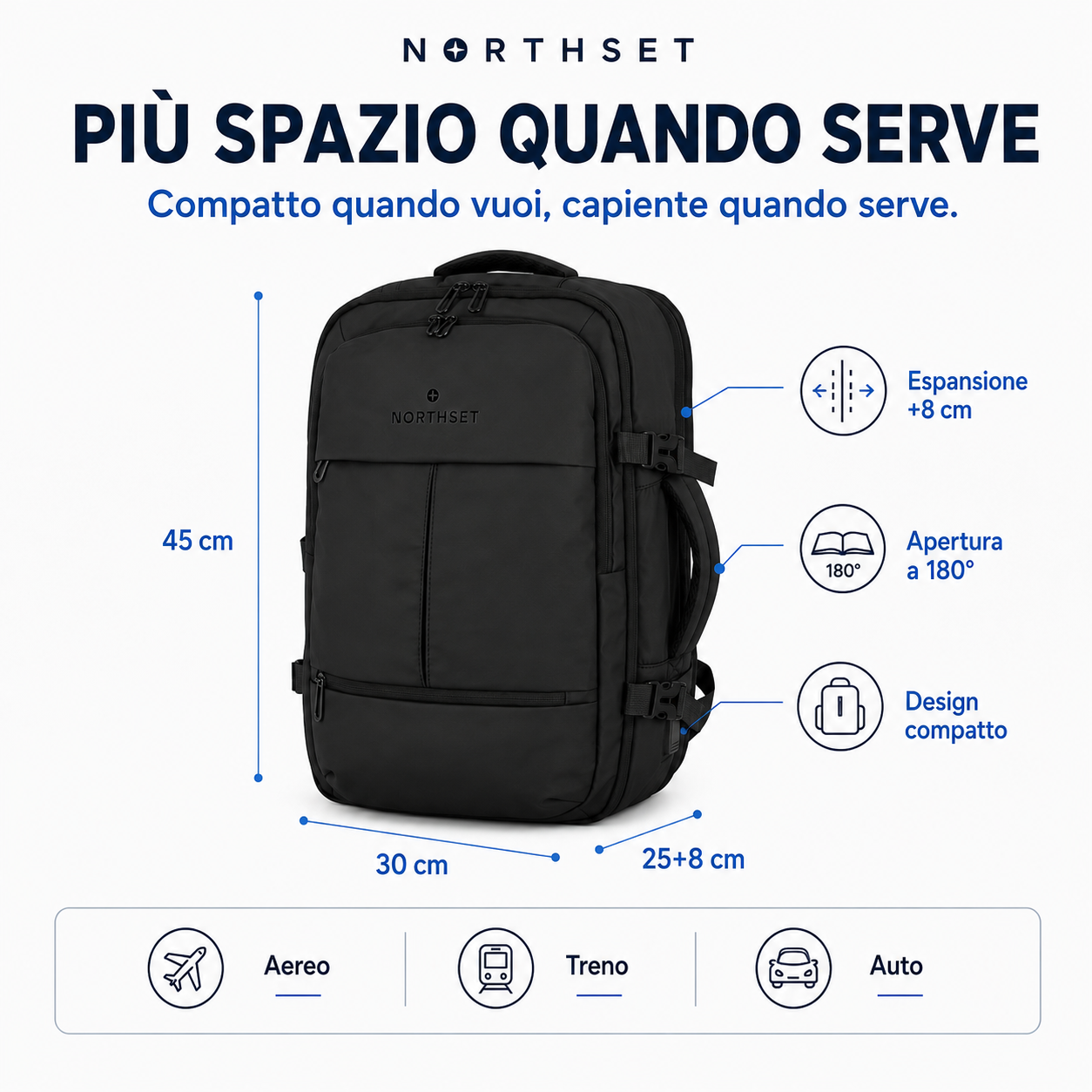 NORTHSET CABIN MAX — Zaino 2530