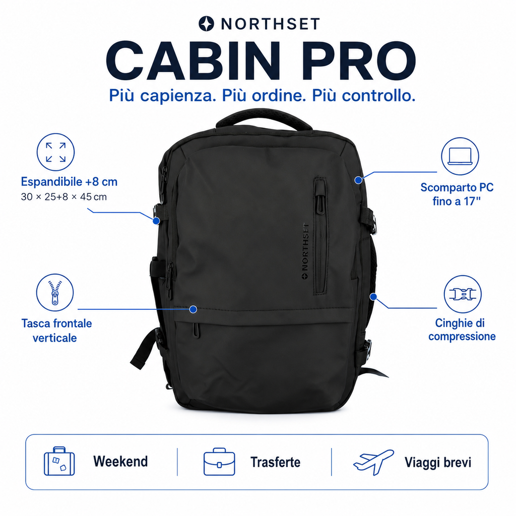 NORTHSET CABIN PRO — Zaino 2533