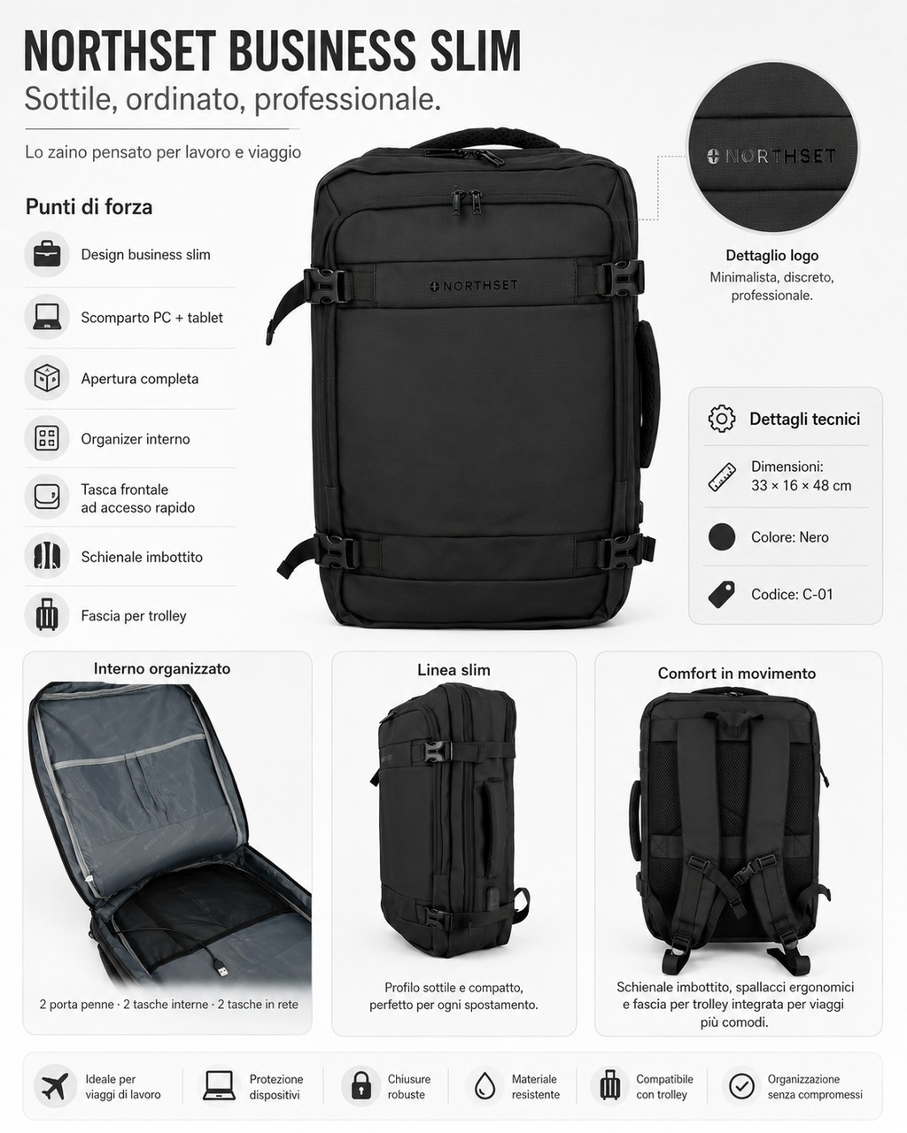 NORTHSET BUSINESS SLIM - C-01