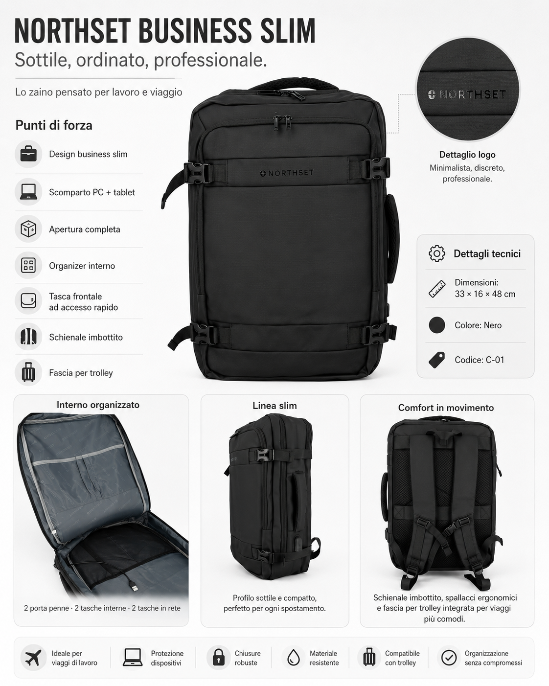 NORTHSET BUSINESS SLIM - C-01